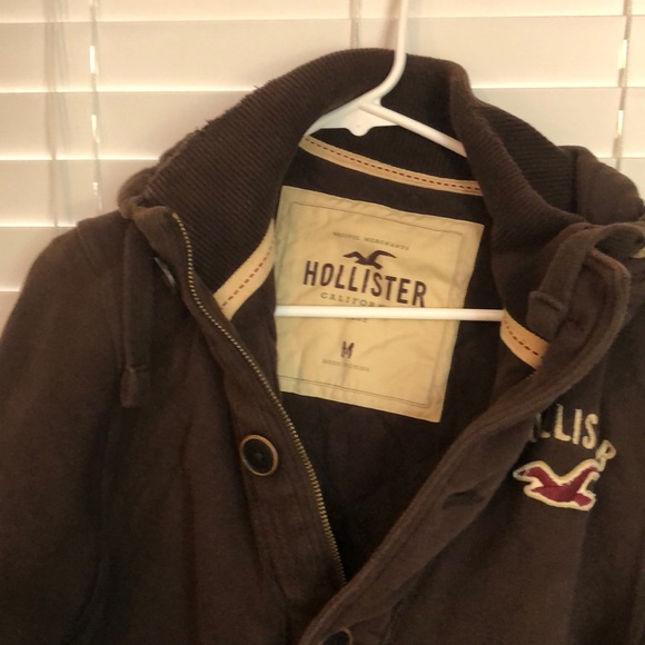 Excellent condition Hollister Brown Jacket size M - Picture 2 of 7